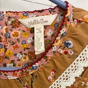 Matilda Jane Floral Blouse with Lace Trim